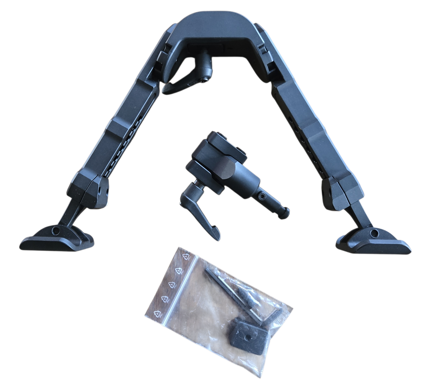 Bípode BMT, negro, corto