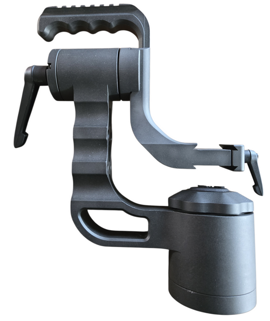 Cabezal de trípode para rifle con montaje de cardán para rifle táctico Black Minotaur